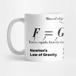 Newton's Law of Universal Gravitation Mug